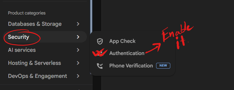 Enabling Authentication