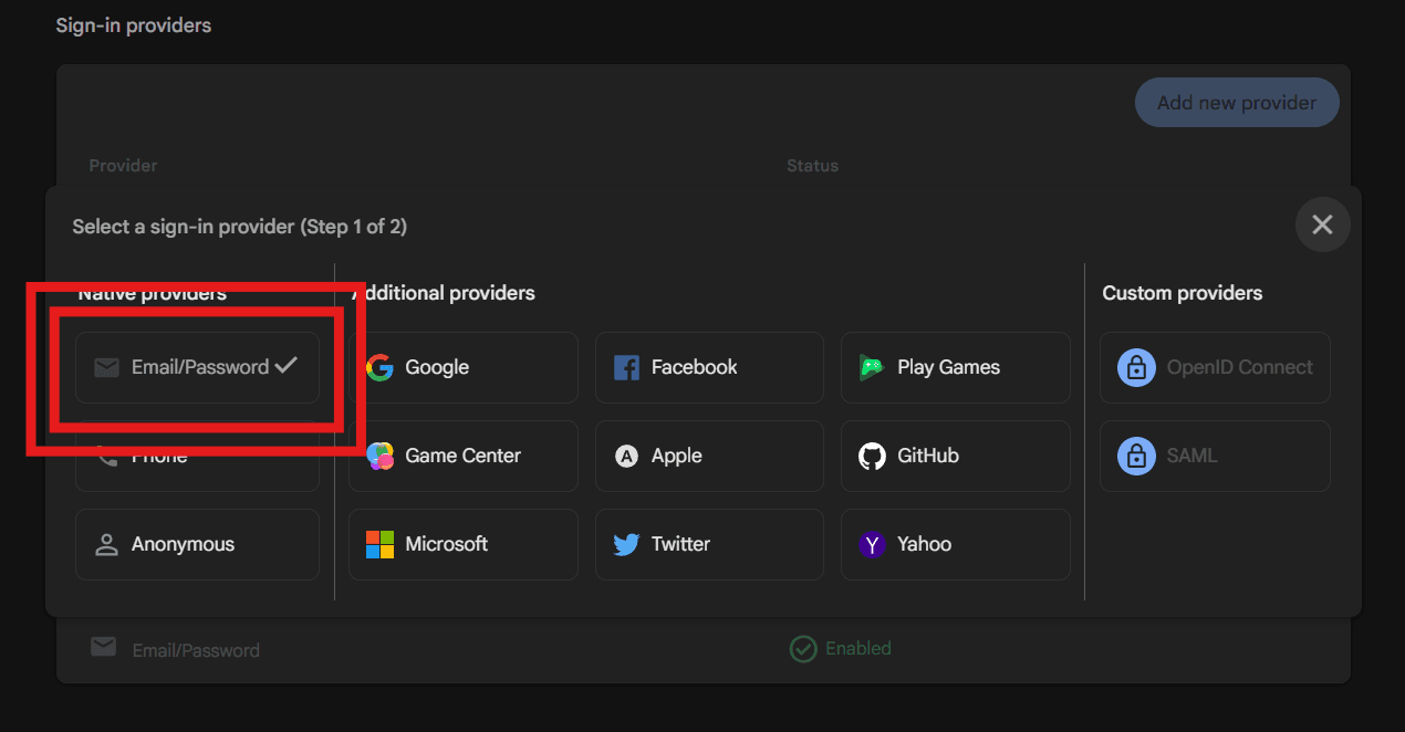 Project setup Image 3